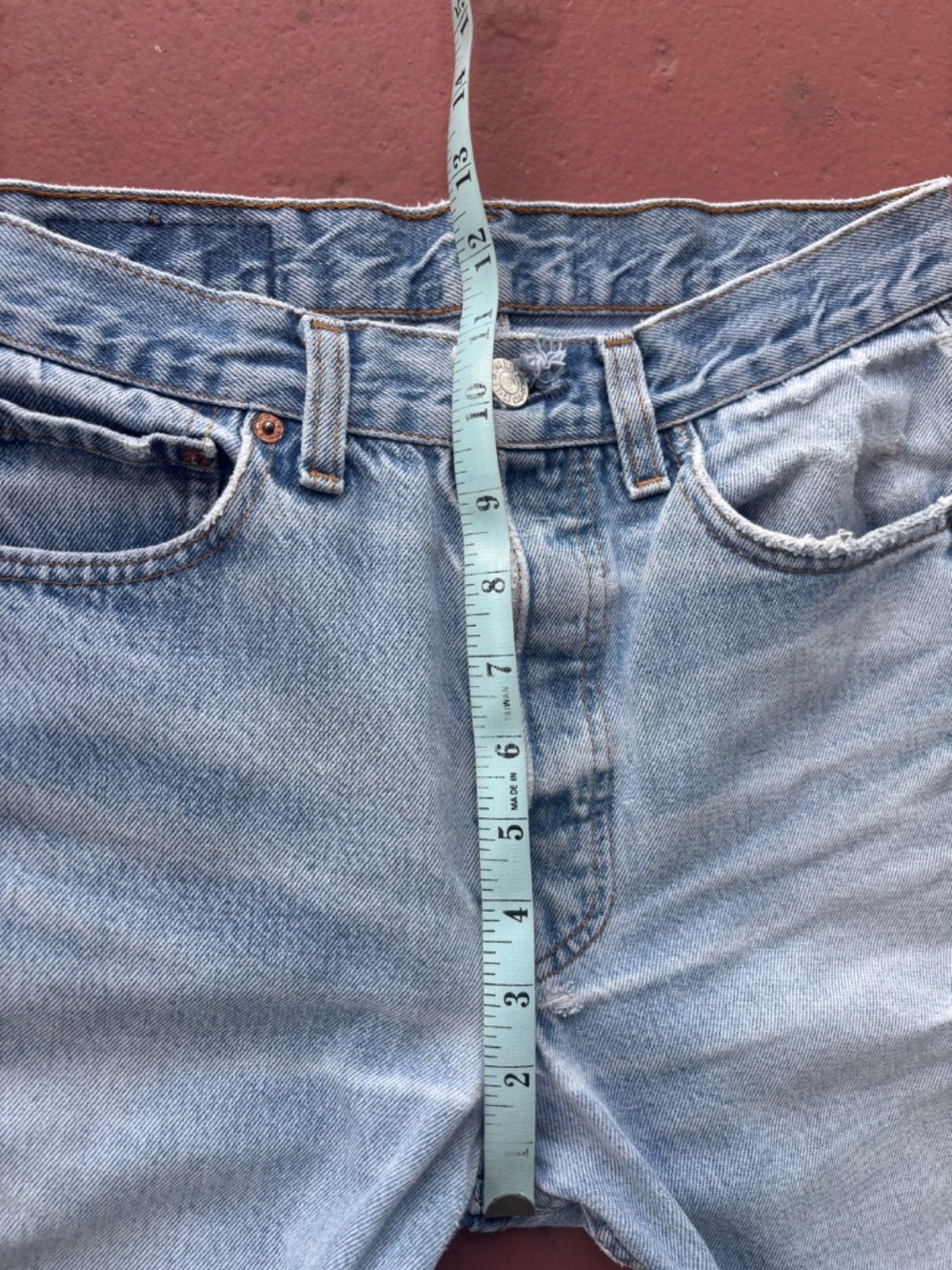 Vintage 80s 90s USA Levis 501 Jeans Actual 27x29 Distressed cone denim fade - Picture 6 of 16